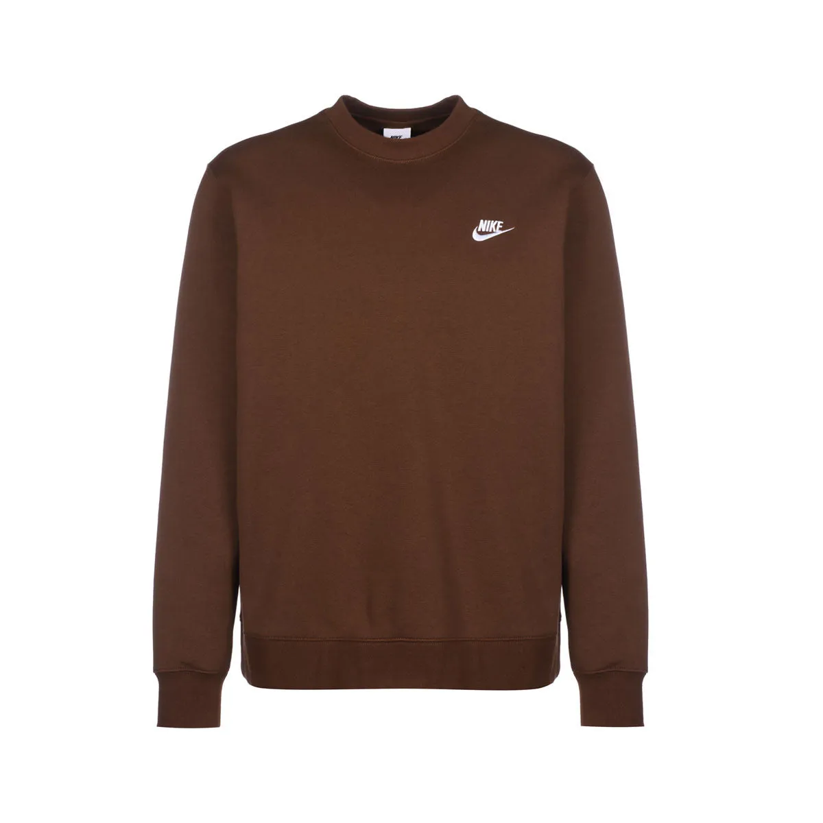 Nike Men's Sportswear Club Fleece Crewneck Sweatshirt Cacao