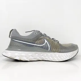 Nike Womens React Infinity Run Fk 2 CT2423-001 Gray Running Shoes Sneakers Sz 10