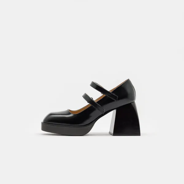 Nodaleto Bulla Babies Heels in Black Glassed