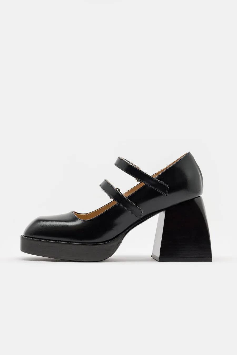 Nodaleto Bulla Babies Heels in Black Glassed