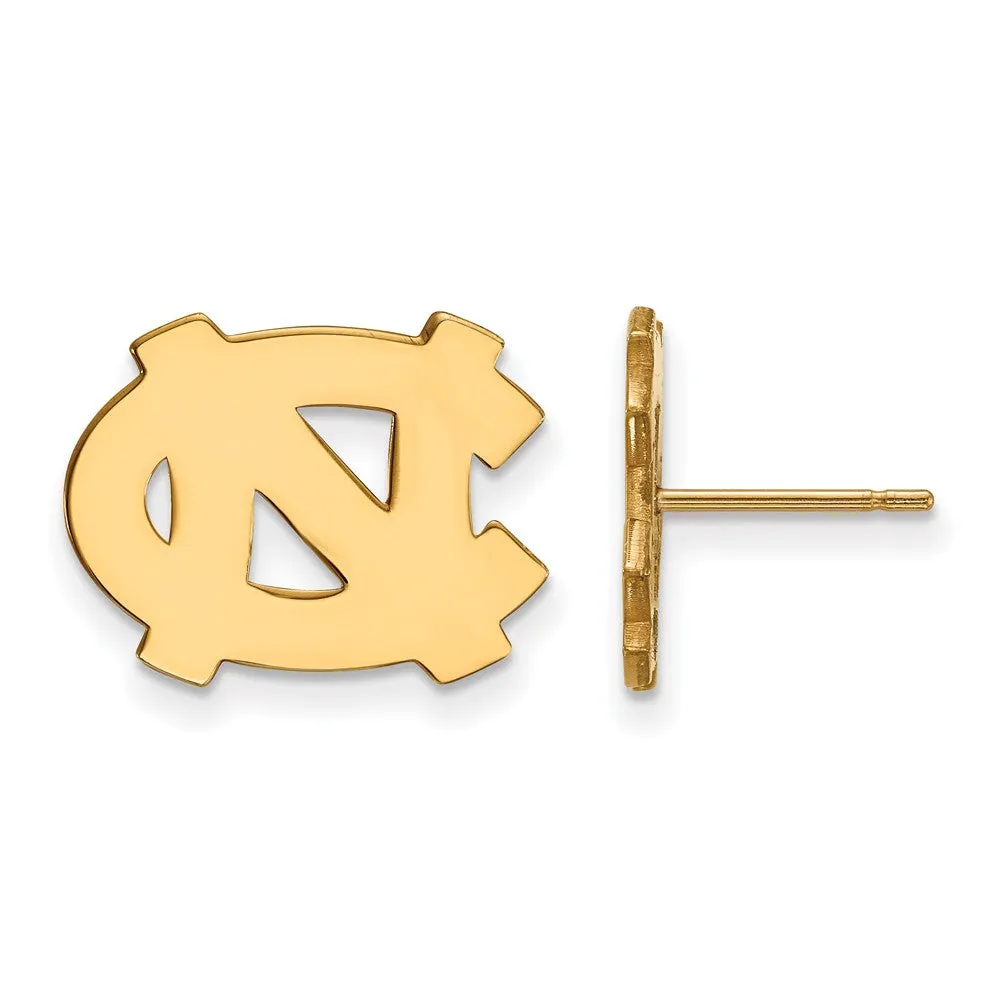 North Carolina 'NC' Post Earrings - 10k Yellow Gold