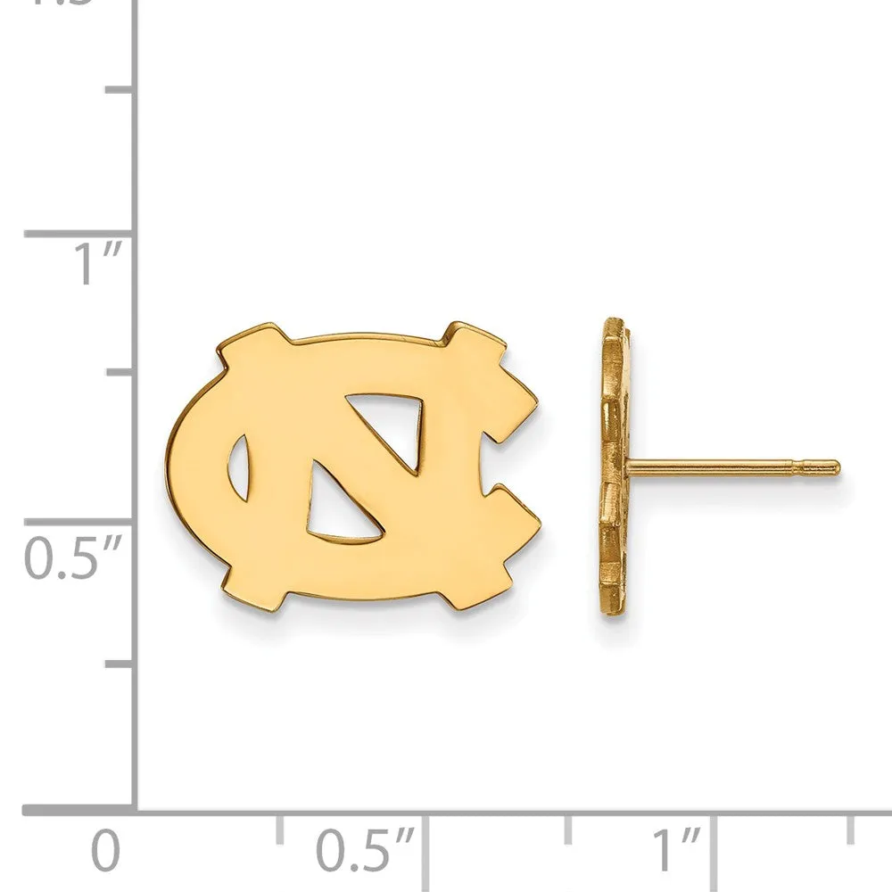 North Carolina 'NC' Post Earrings - 10k Yellow Gold