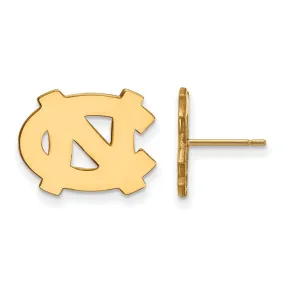 North Carolina 'NC' Post Earrings - 10k Yellow Gold