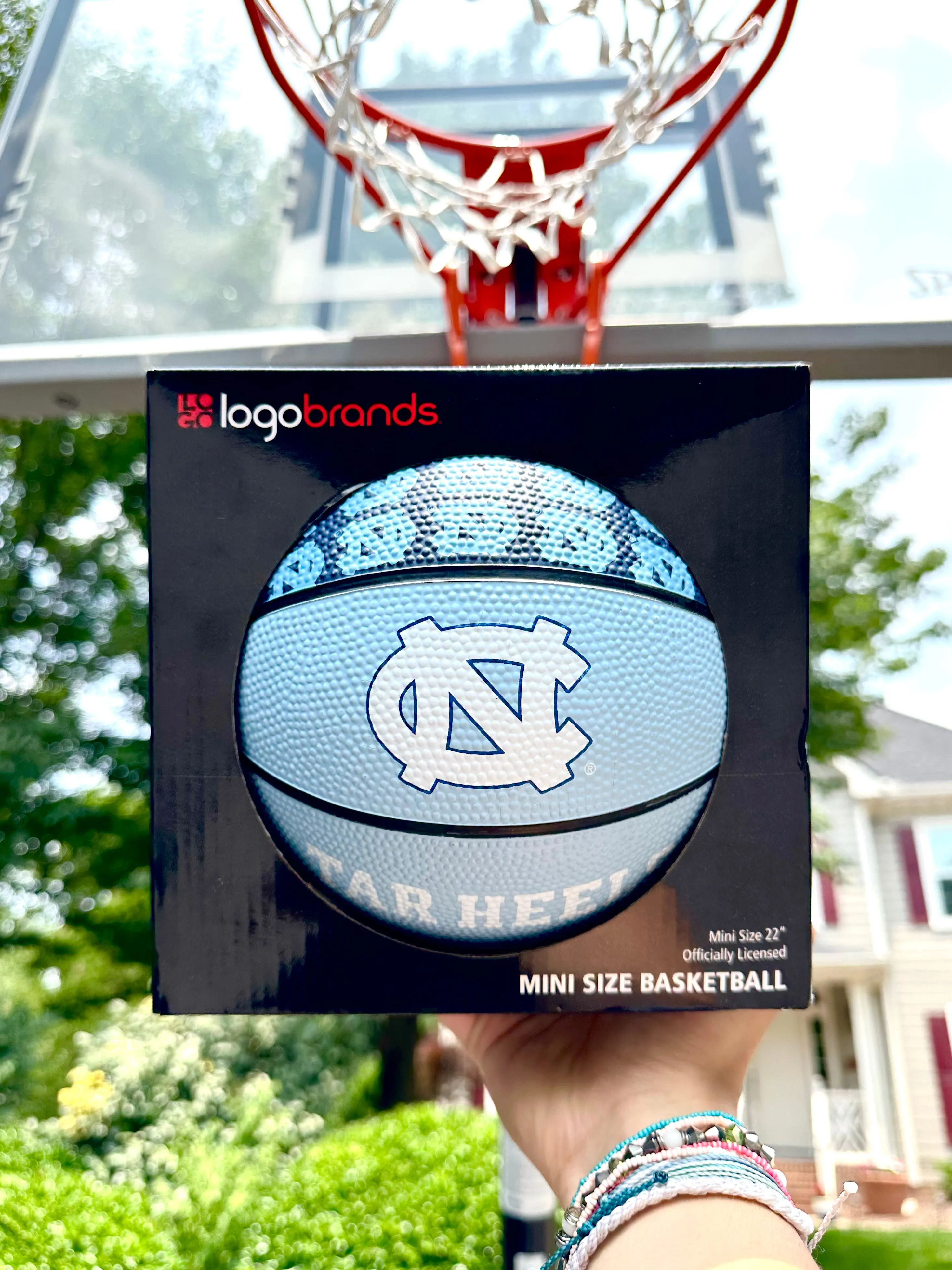 North Carolina Tar Heels Logo Brands Mini Rubber Basketball