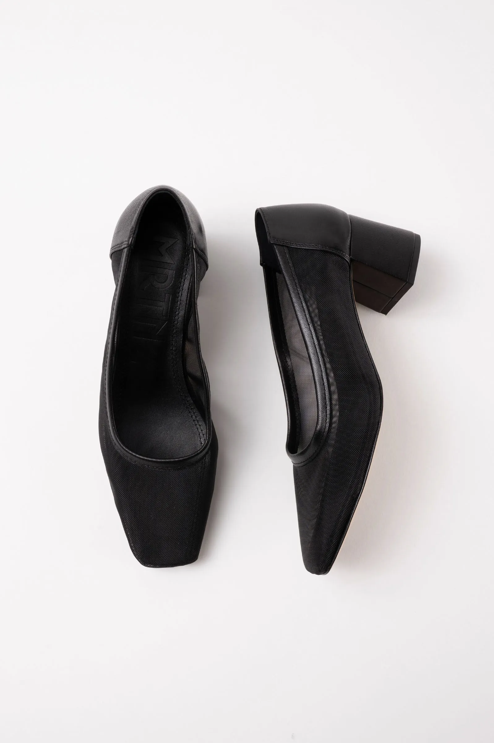 NOVA BALLES - Black Tulle Pumps