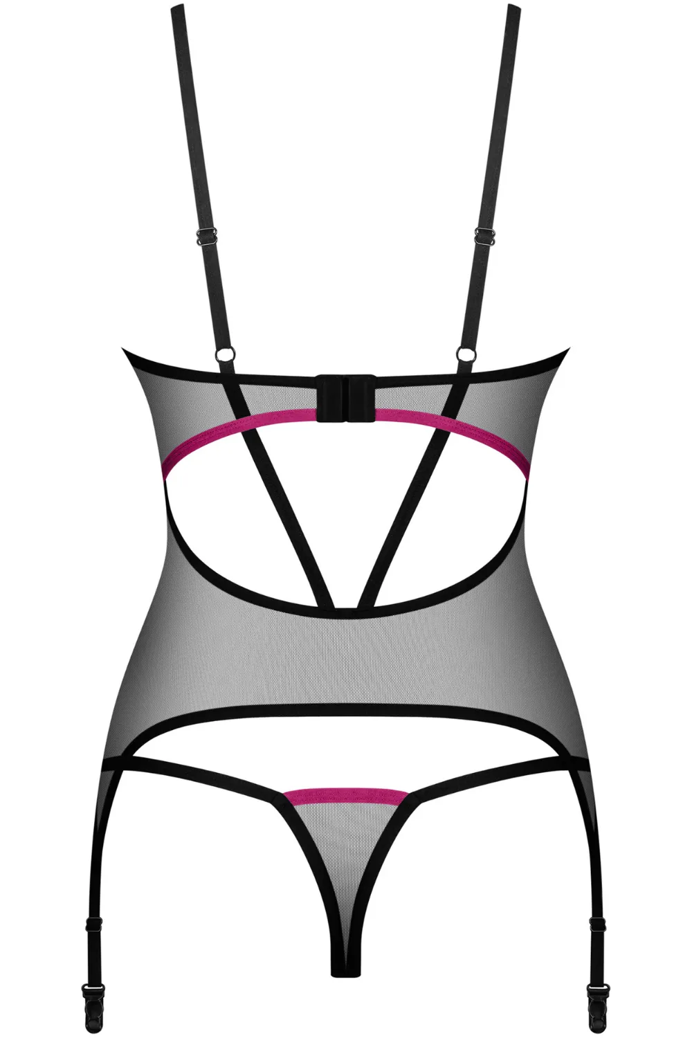 Novenes Women's Corset and Thong Set