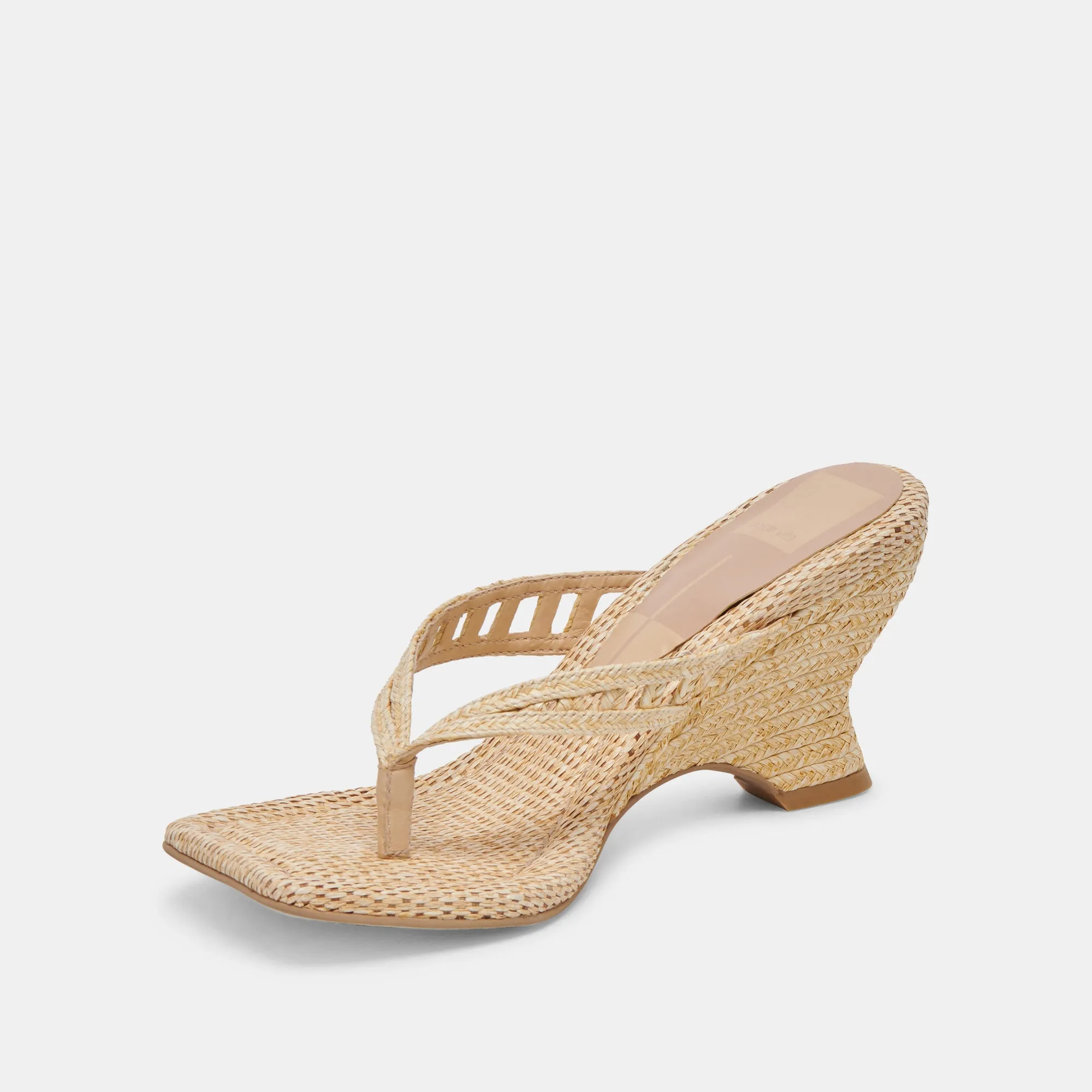 Natural Raffia Nullah Wedges