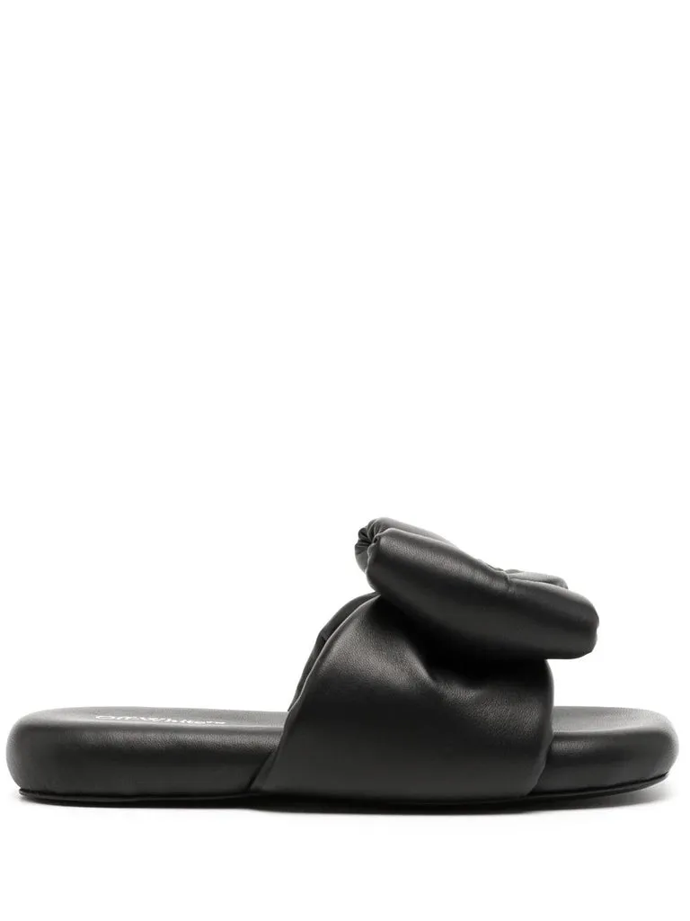 OFF-WHITE NAPPA LEATHER EXTRA PADDED BOW MULES