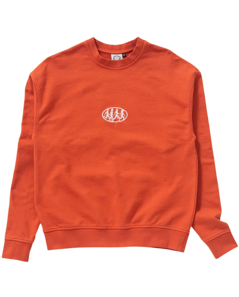 Orange Marathon Sweatshirt Washed.