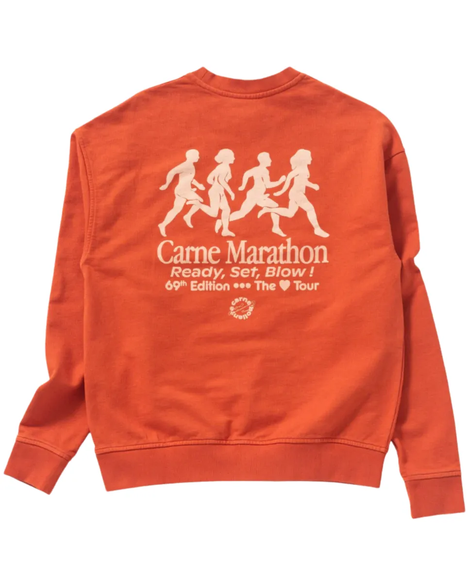 Orange Marathon Sweatshirt Washed.