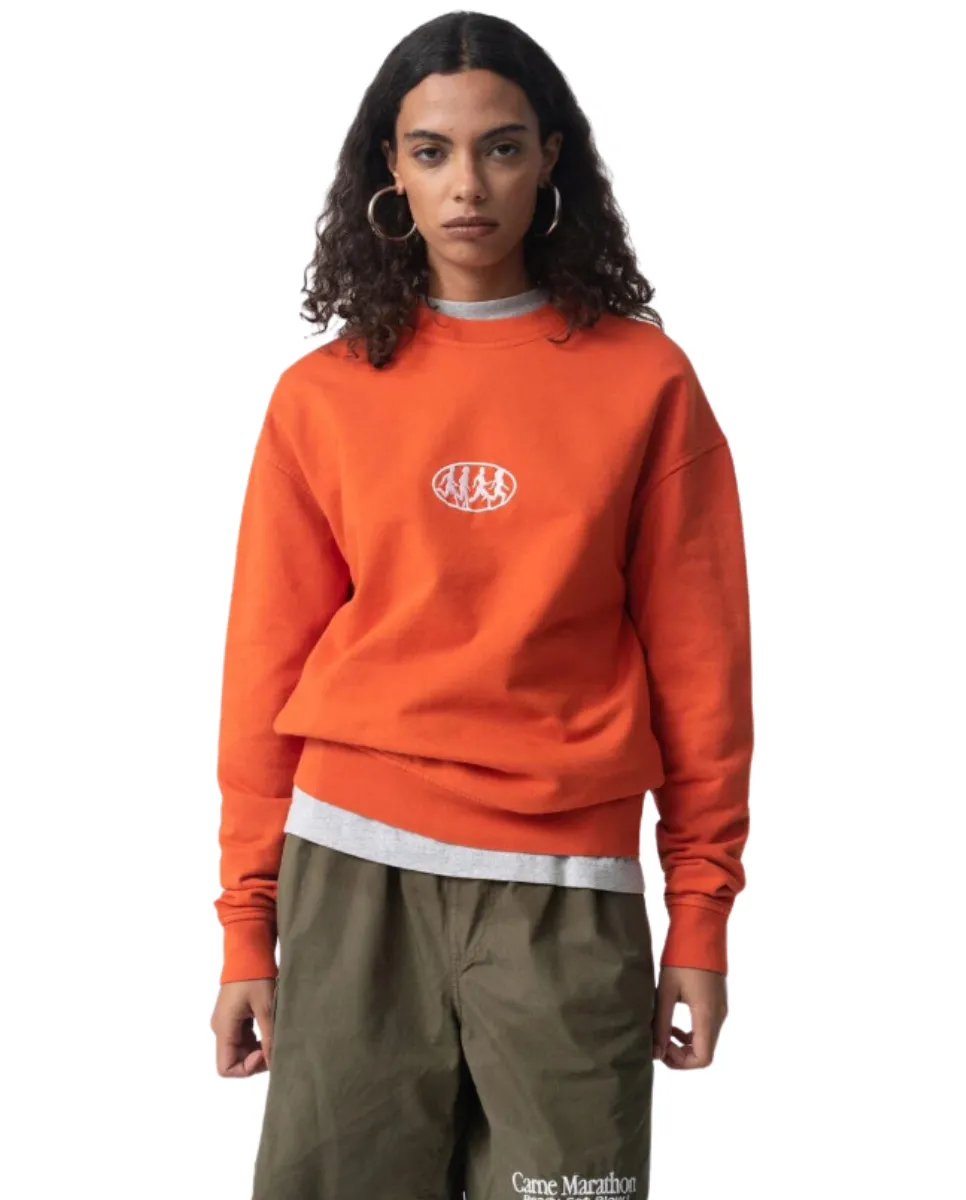 Orange Marathon Sweatshirt Washed.