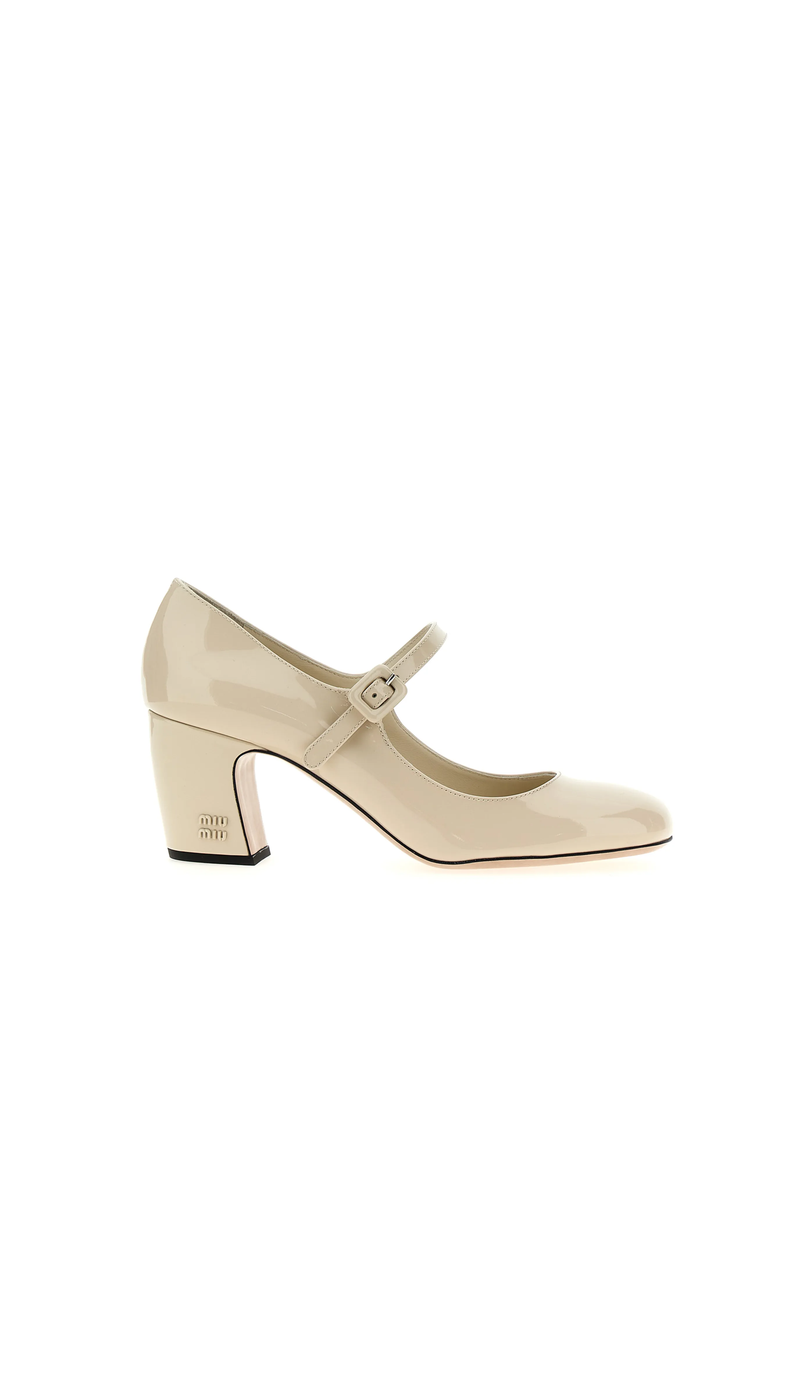 Ivory Patent Leather Pumps