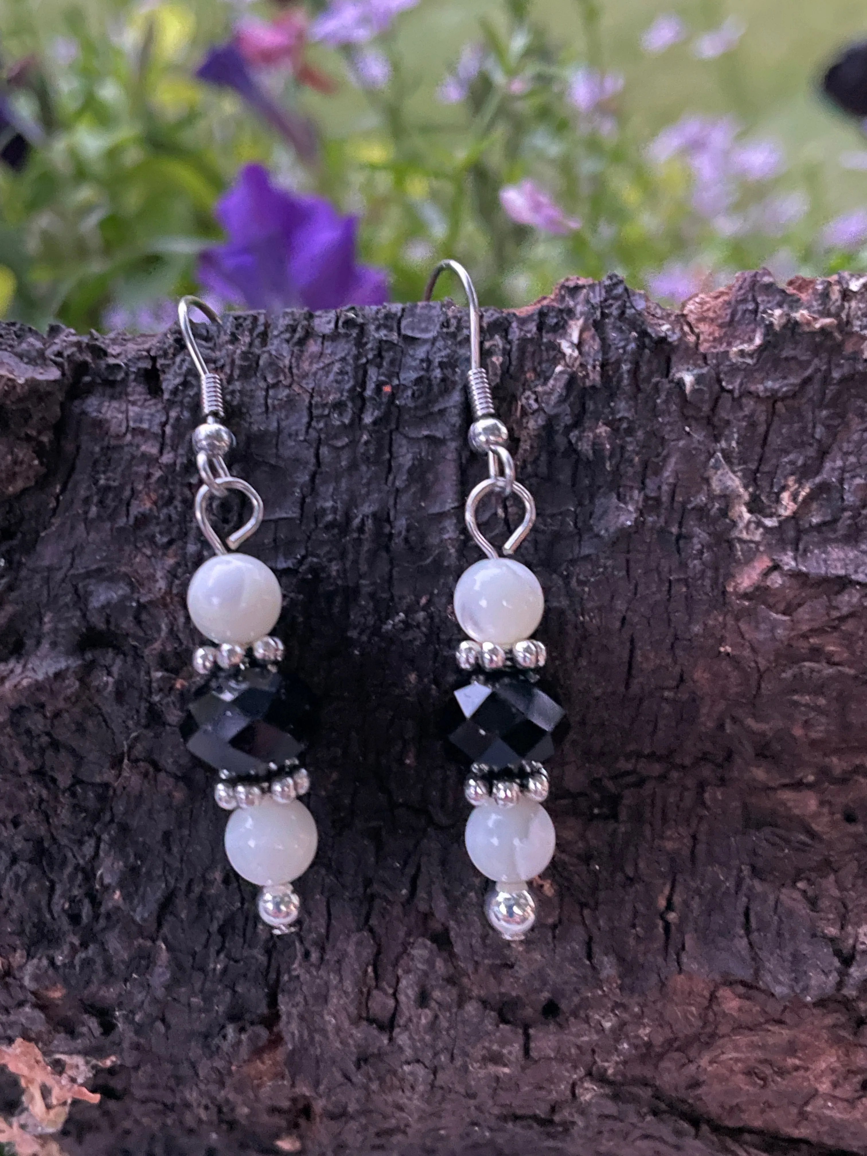 Pearl and Black Jewelry Set