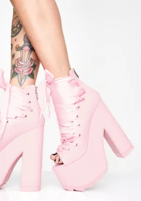 Pink Ballet Bae Platforms