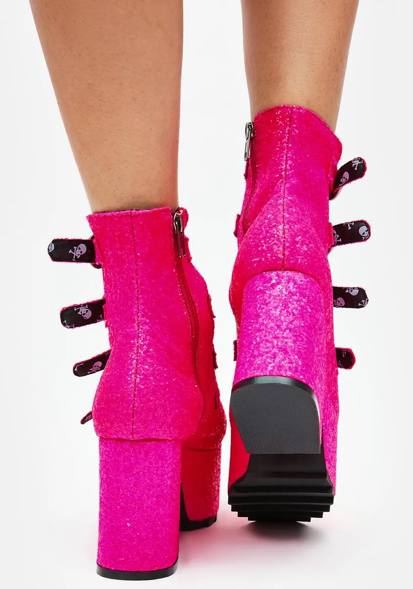 Pink Moonlight Sonata Platform Heels-