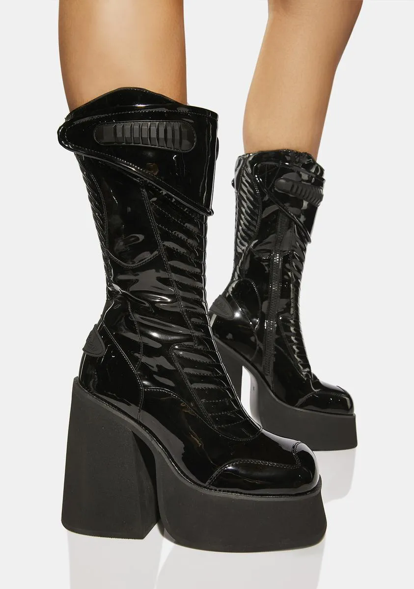 Plateau High-Top fashion boots