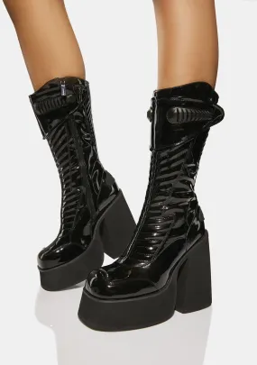 Plateau High-Top fashion boots