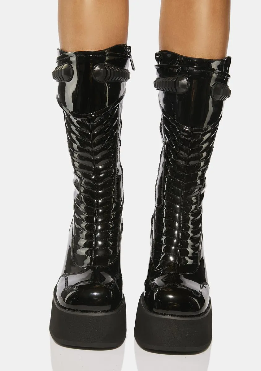 Plateau High-Top fashion boots