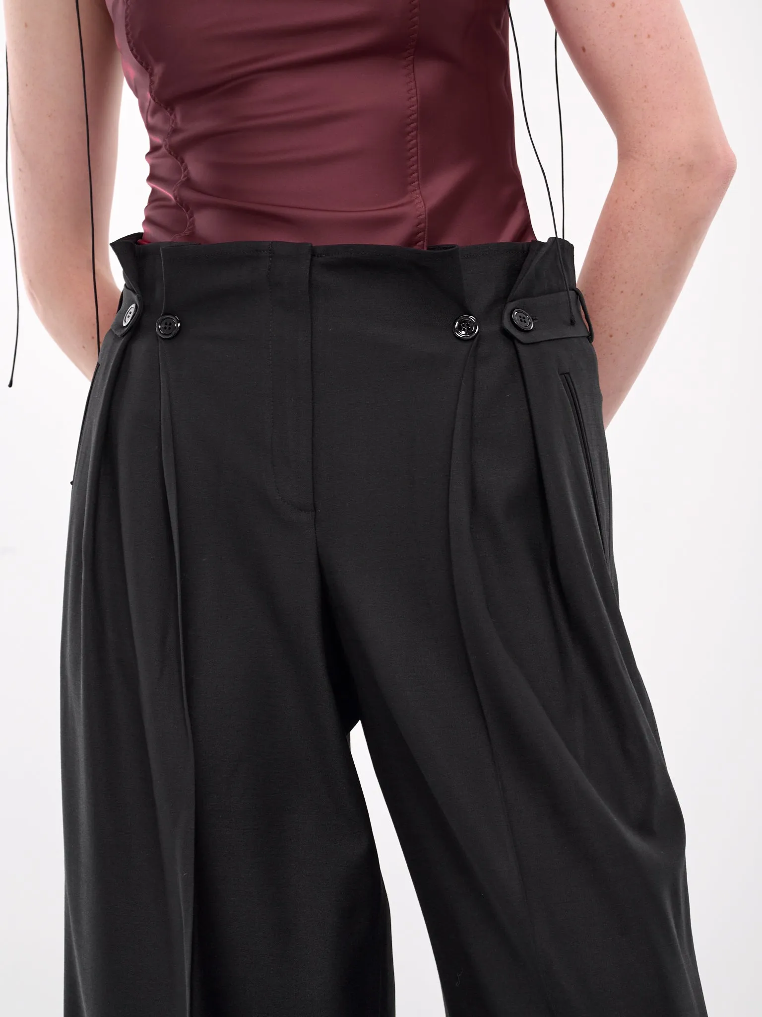 Pleated Trousers (FW2455-BLACK)