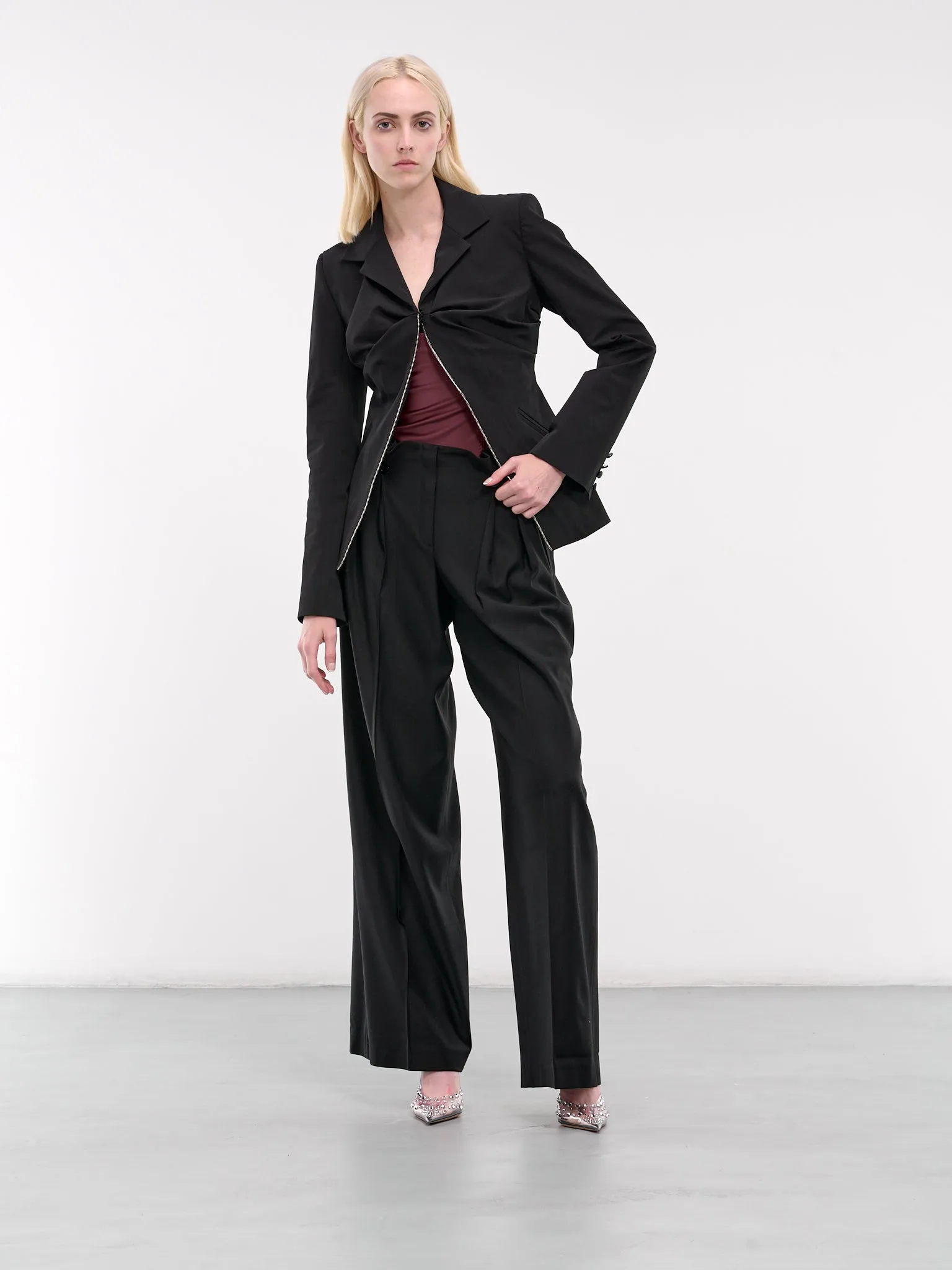 Pleated Trousers (FW2455-BLACK)