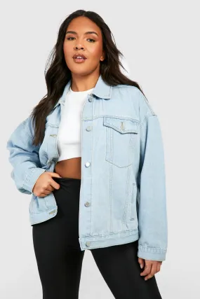 Plus Denim Western Jacket