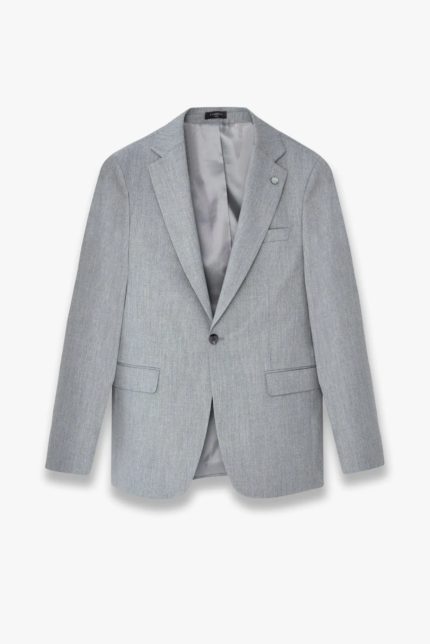 Polyviscose Man Jacket Light Grey