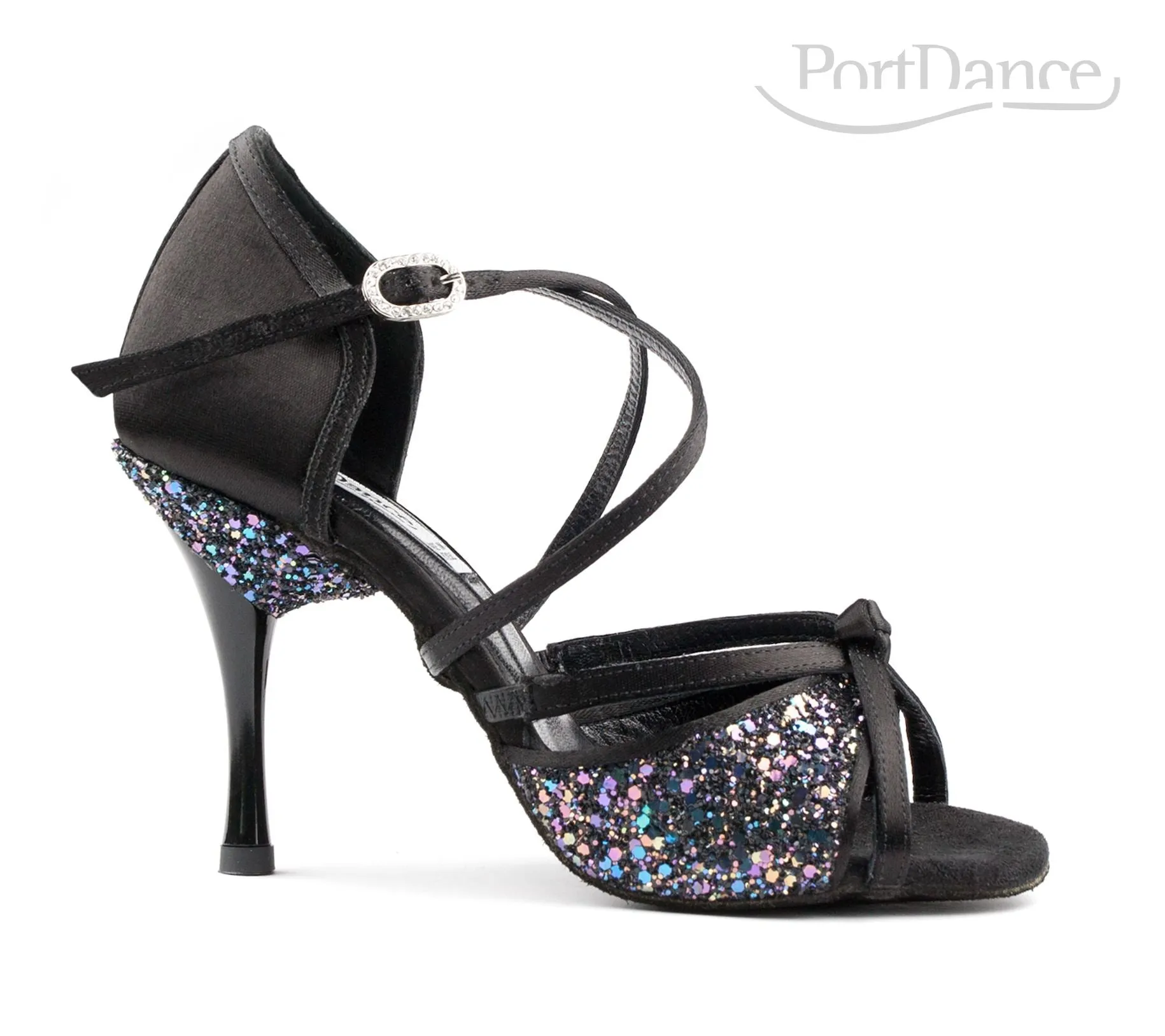 PortDance PD801 Pro Black Ballroom Dance Shoes