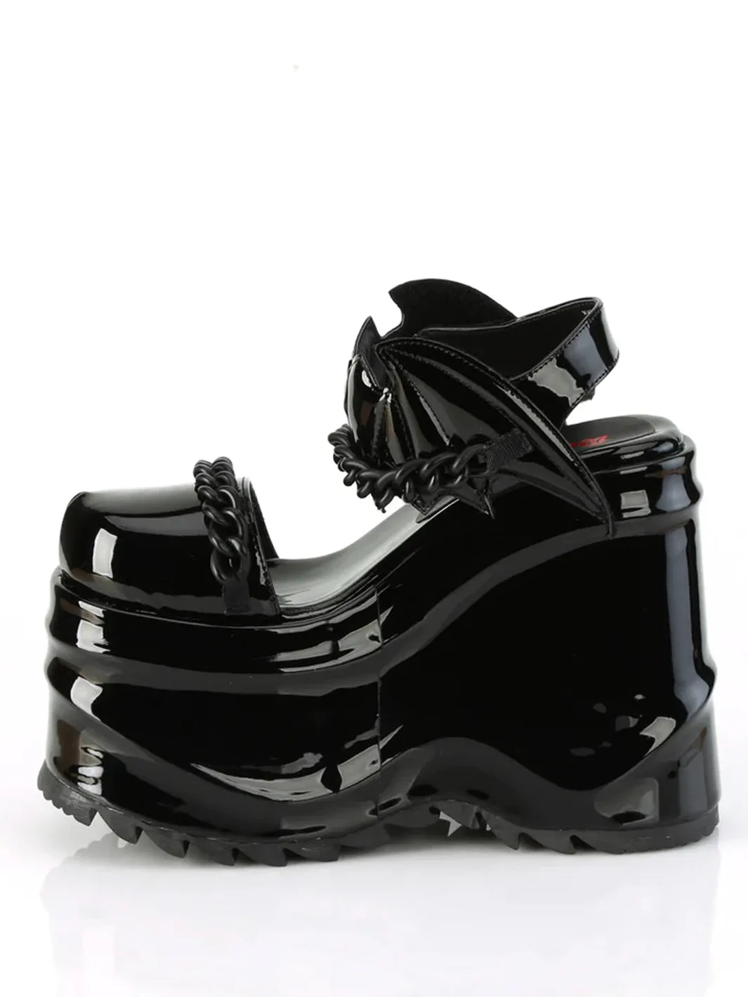 Pre-order Demonia Wave-20 Black Patent Shoes