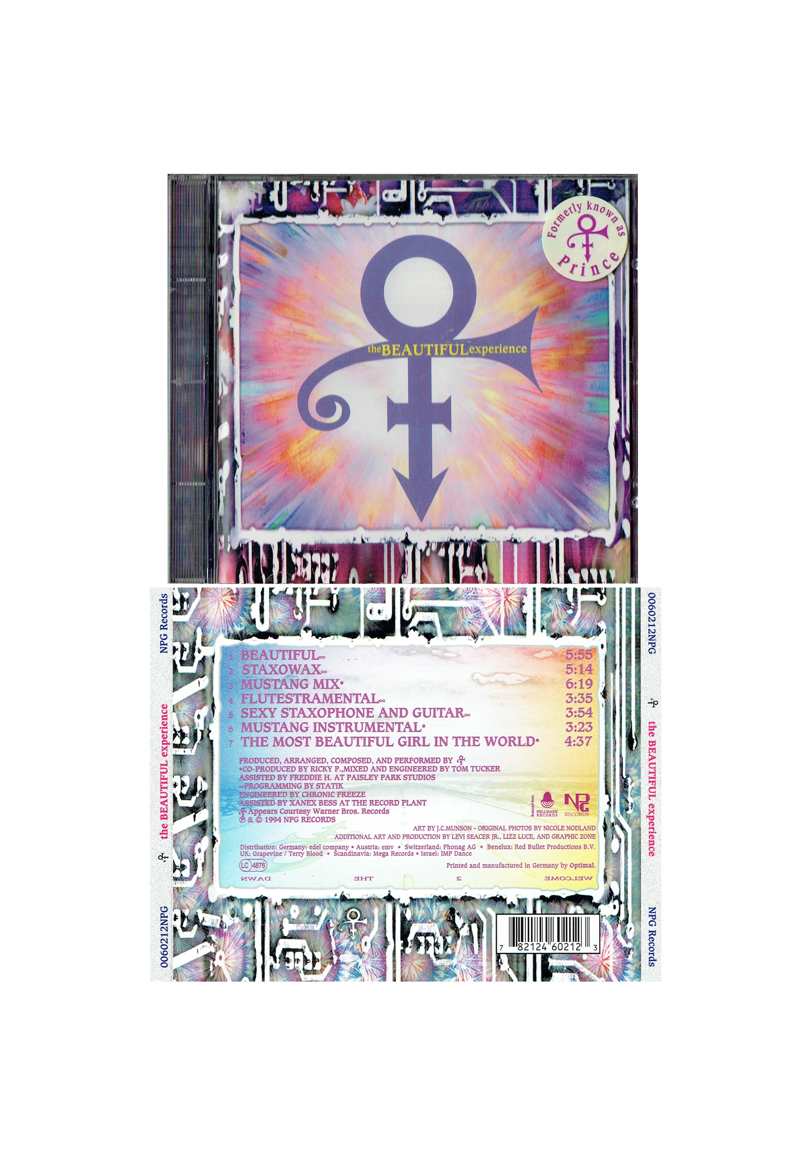 Prince - The Beautiful Experience Butterfly Cut-Out CD EP UK Europe 1994