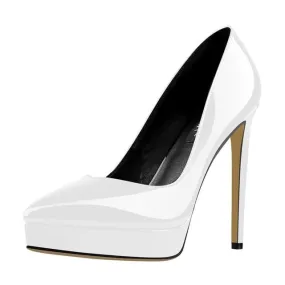 Brilliant White Queen Pumps