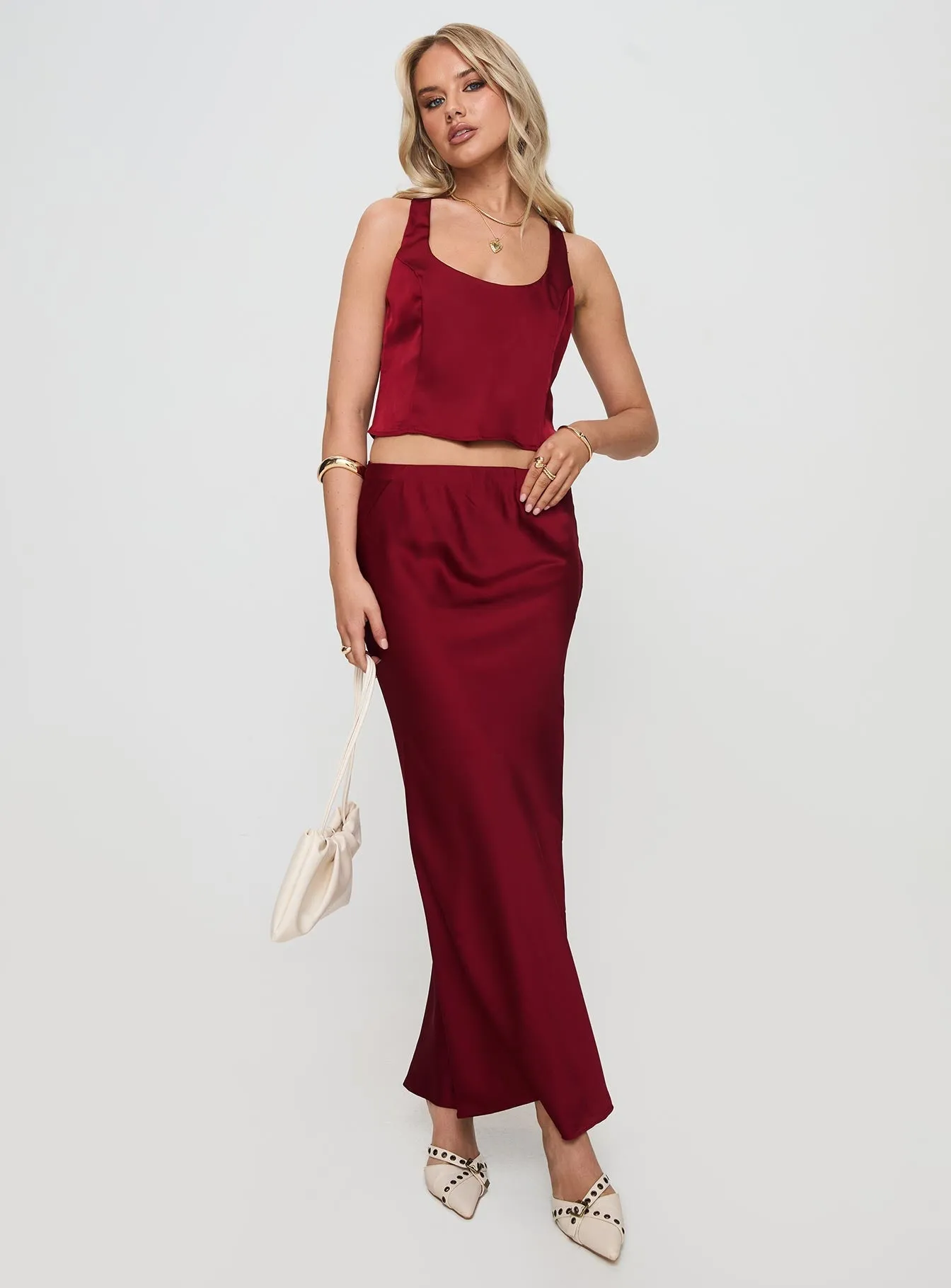 Vibrant Maroon Fashion Collection