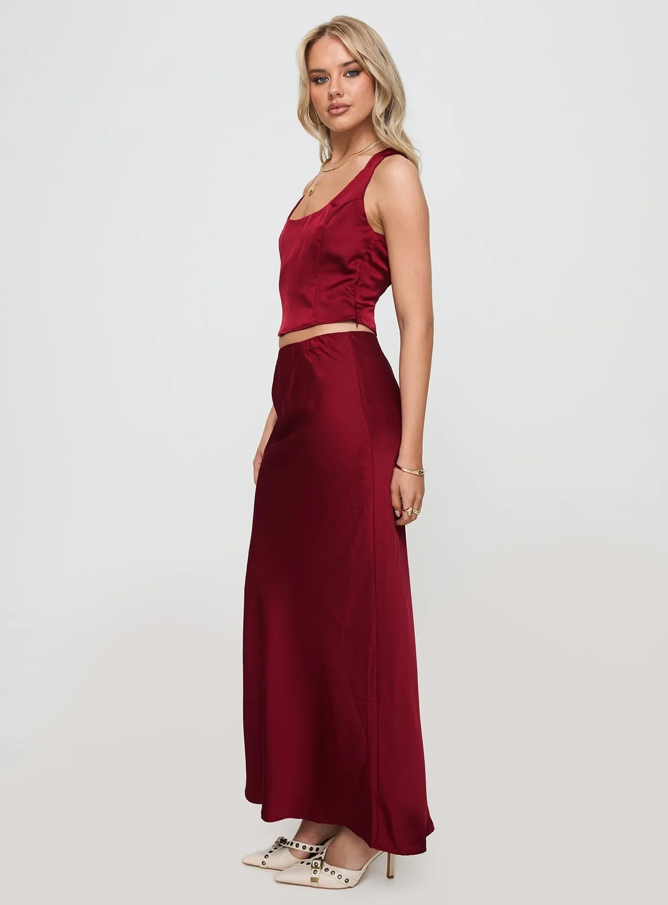 Vibrant Maroon Fashion Collection