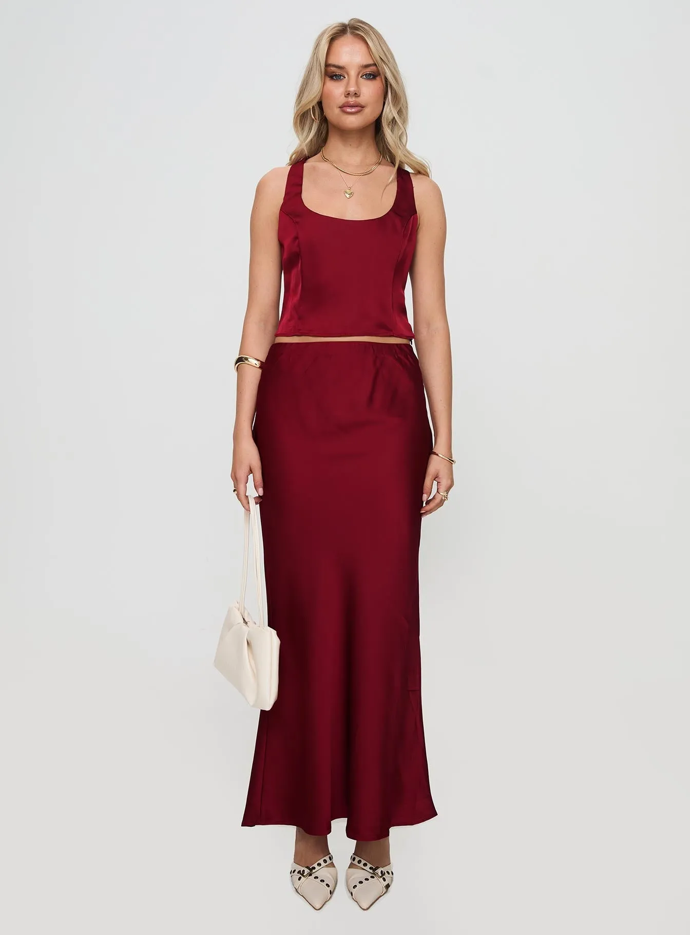 Vibrant Maroon Fashion Collection