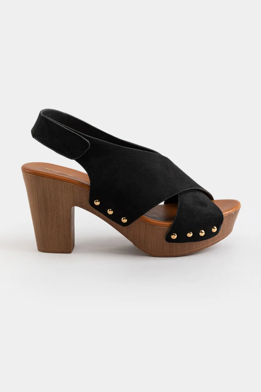 Wooden Platform Shoes - Farris by Qupid