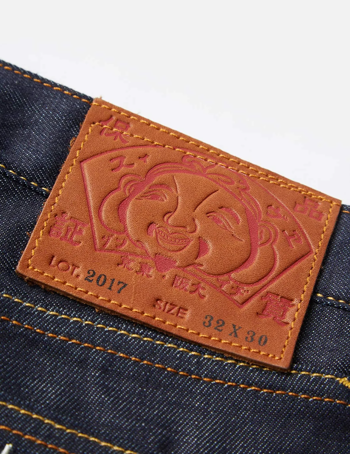 Raijin Embroidered Pocket Daicock Carrot Fit Jeans #2017