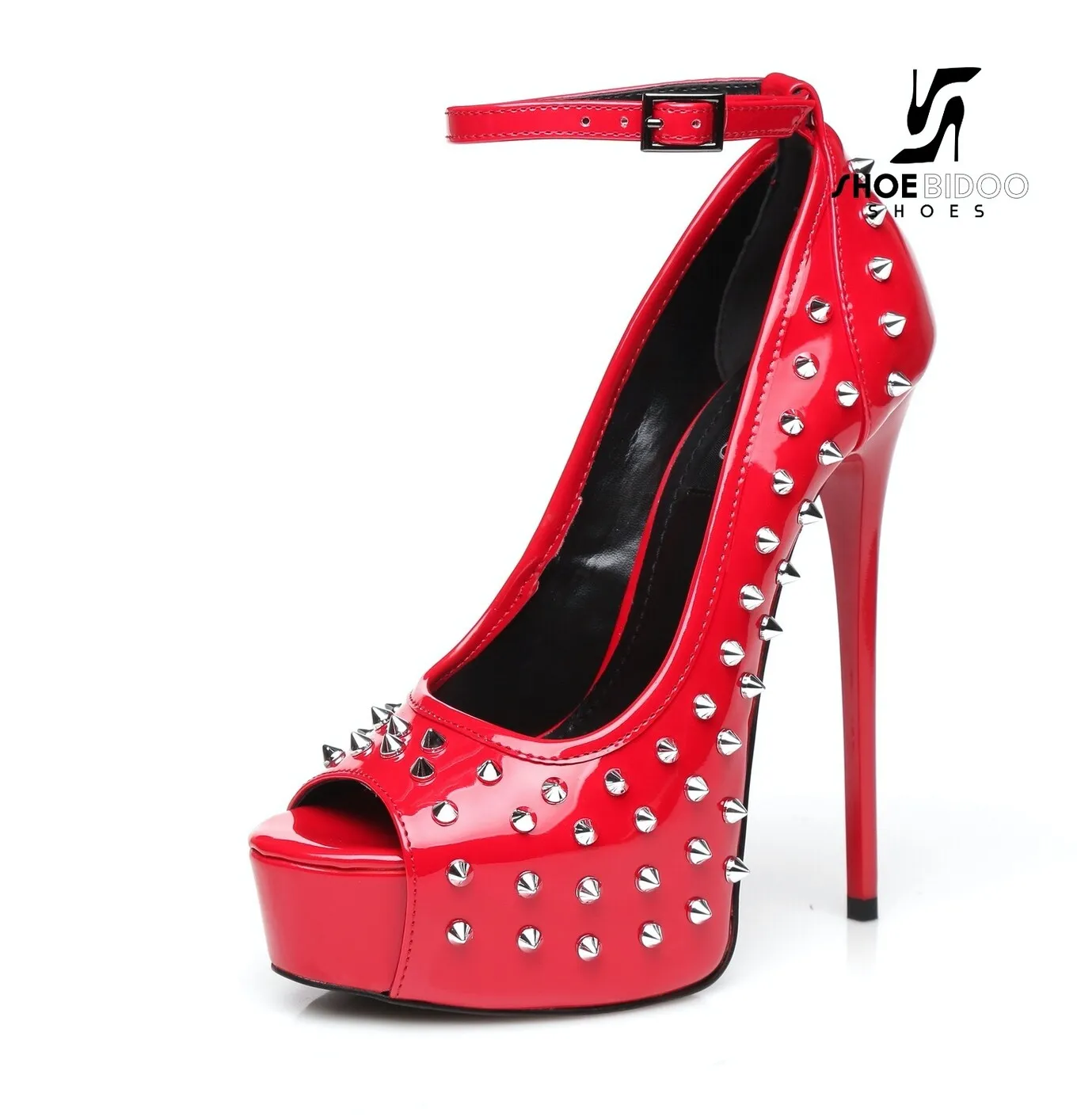 Red Giaro "MIRA" platforms 16cm heel fetish pumps