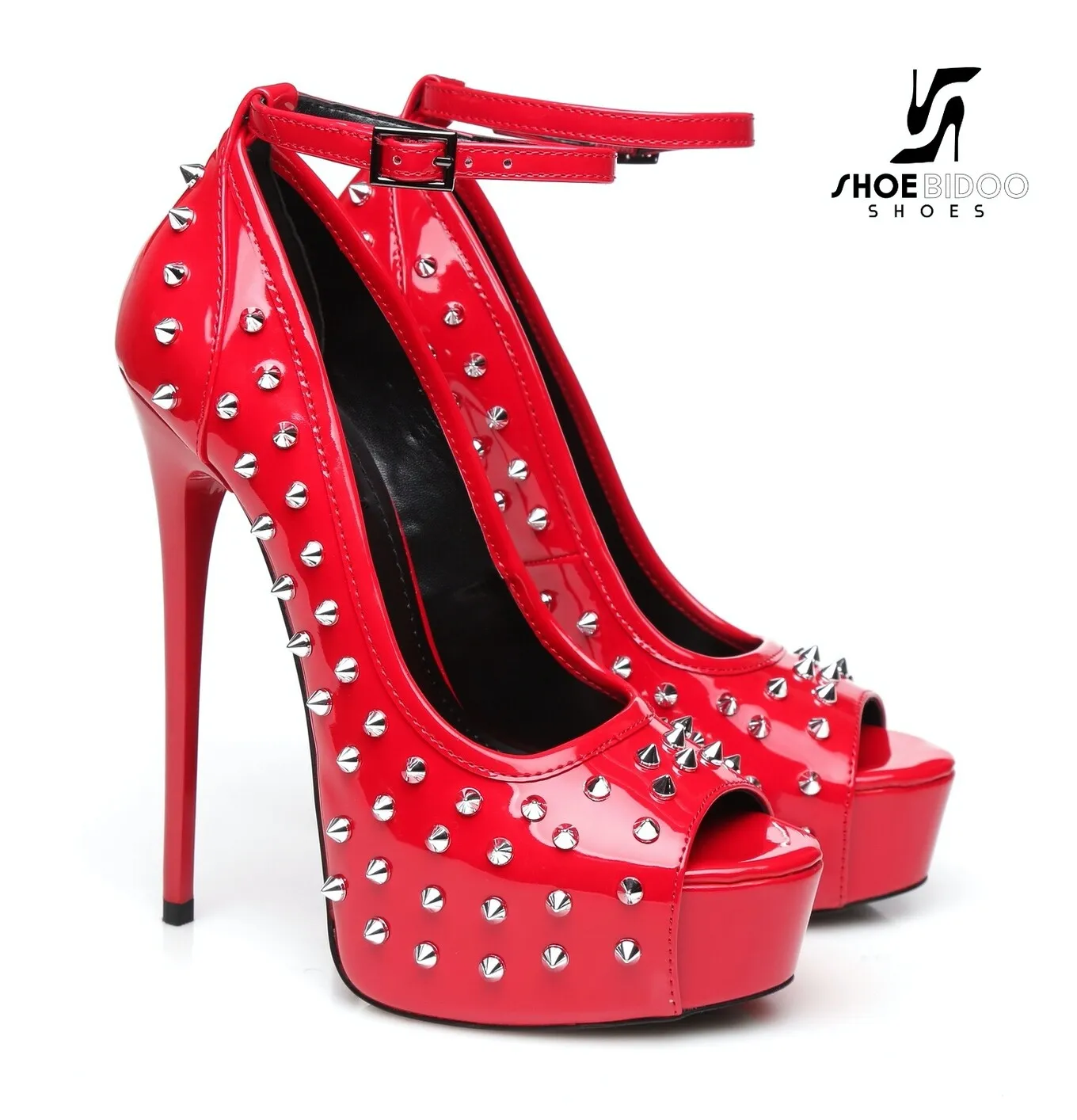 Red Giaro "MIRA" platforms 16cm heel fetish pumps