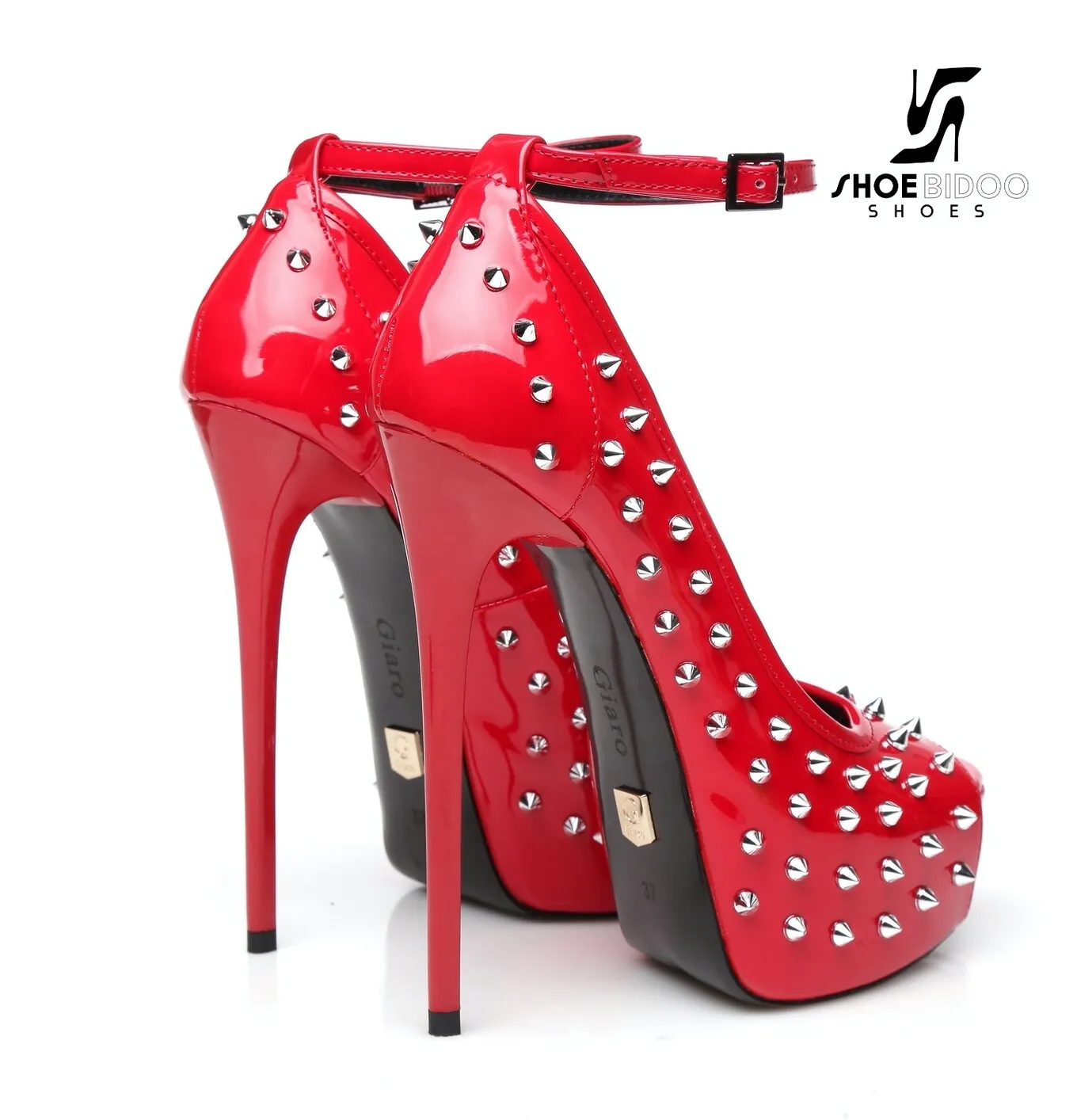 Red Giaro "MIRA" platforms 16cm heel fetish pumps