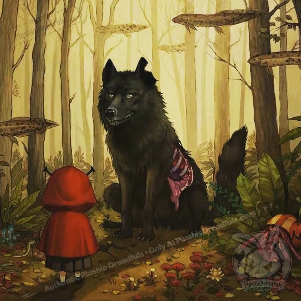 Red Riding Hood meets Wolf Art Print - Available Now