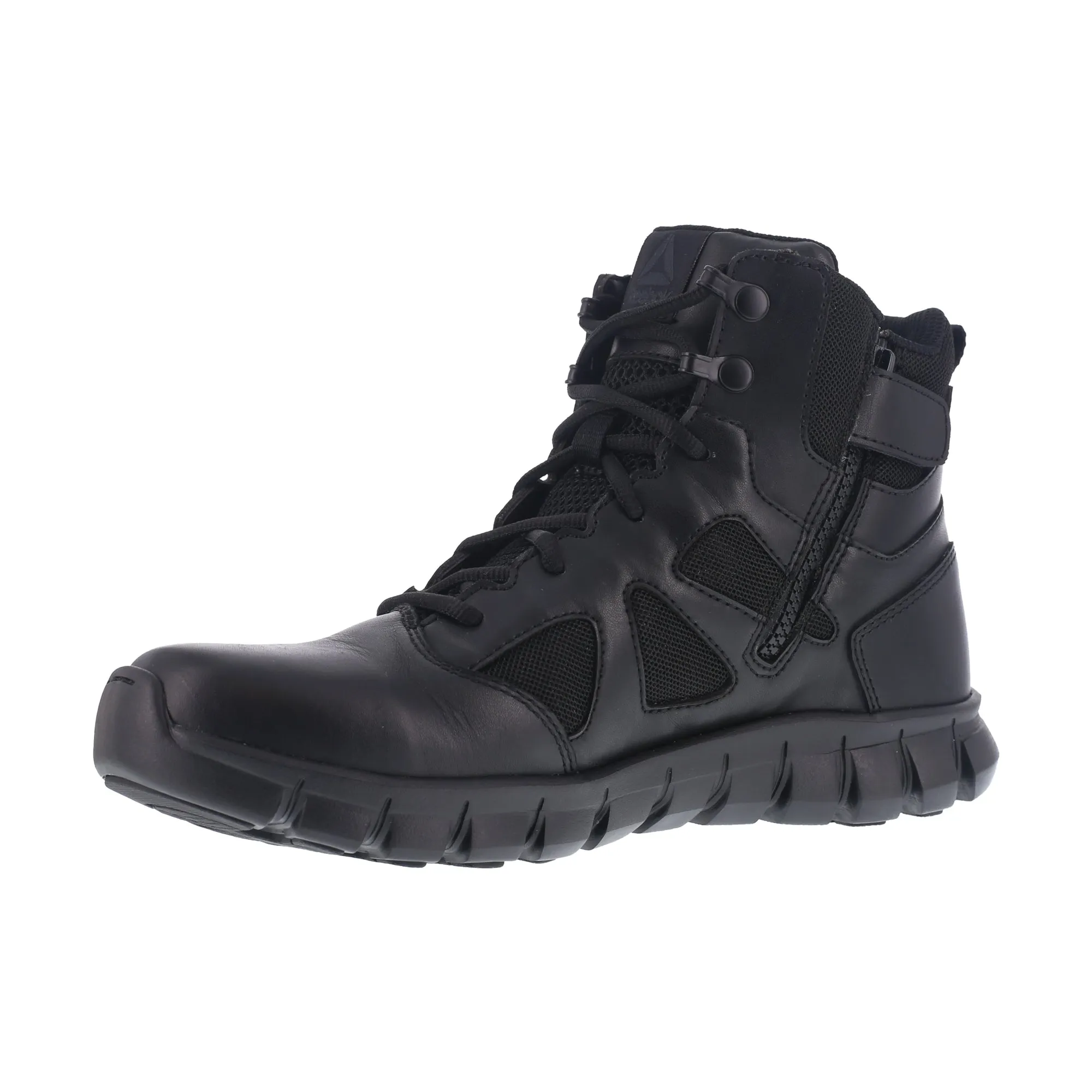 Reebok Black Leather Military Boots Sublite Tactical Women's Size 6.5