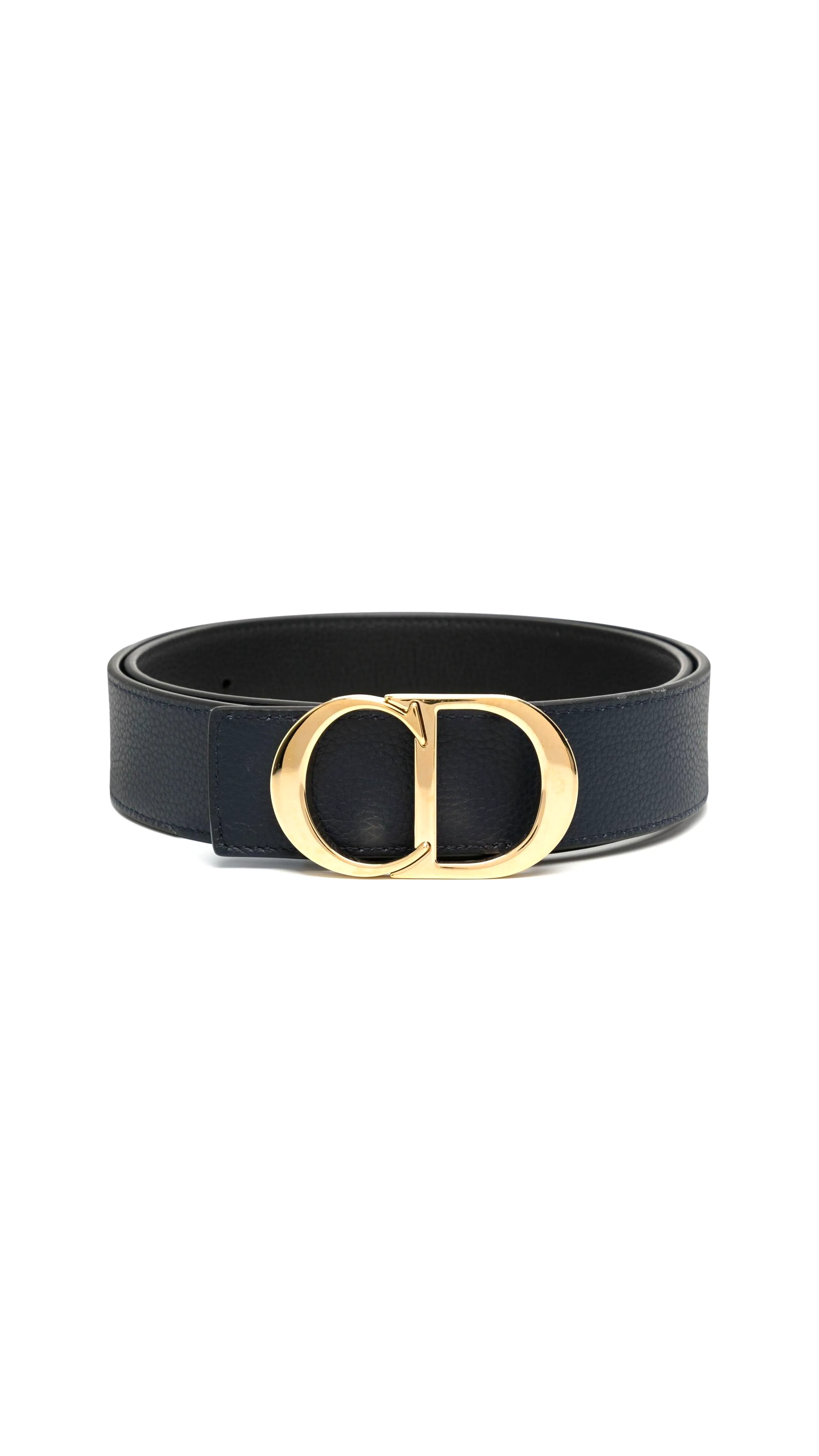 Reversible Leather Navy Black Belt