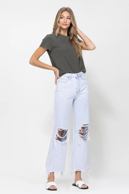 Reyna Vintage Crop Flare Jeans - Light Wash / BEST SELLER