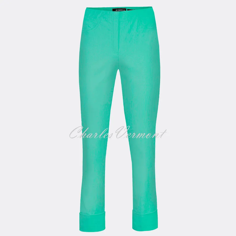 Robell Bella Cropped Trouser Aqua Green 51568-5499-720