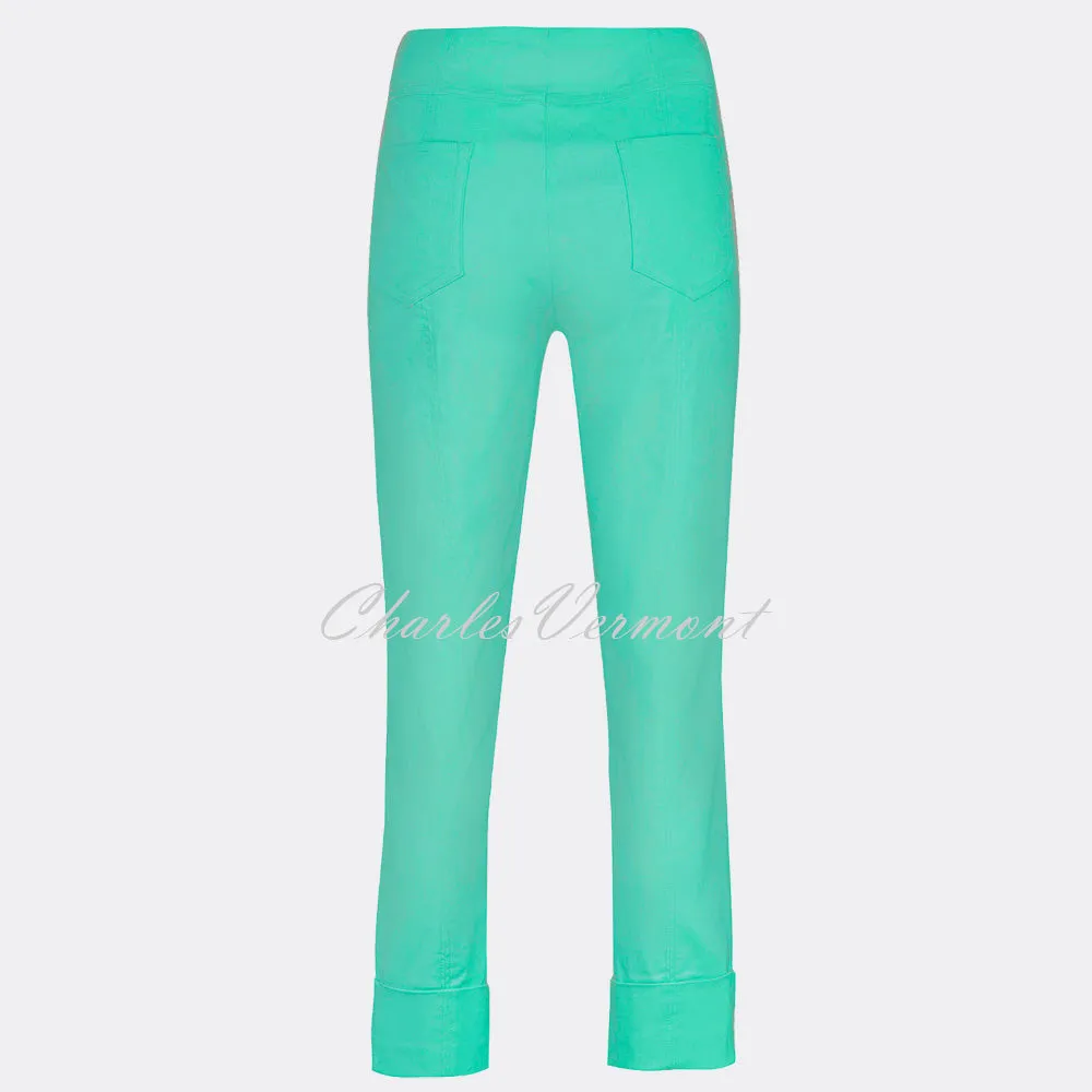 Robell Bella Cropped Trouser Aqua Green 51568-5499-720