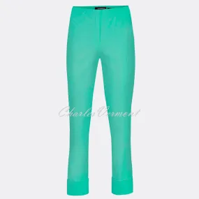 Robell Bella Cropped Trouser Aqua Green 51568-5499-720