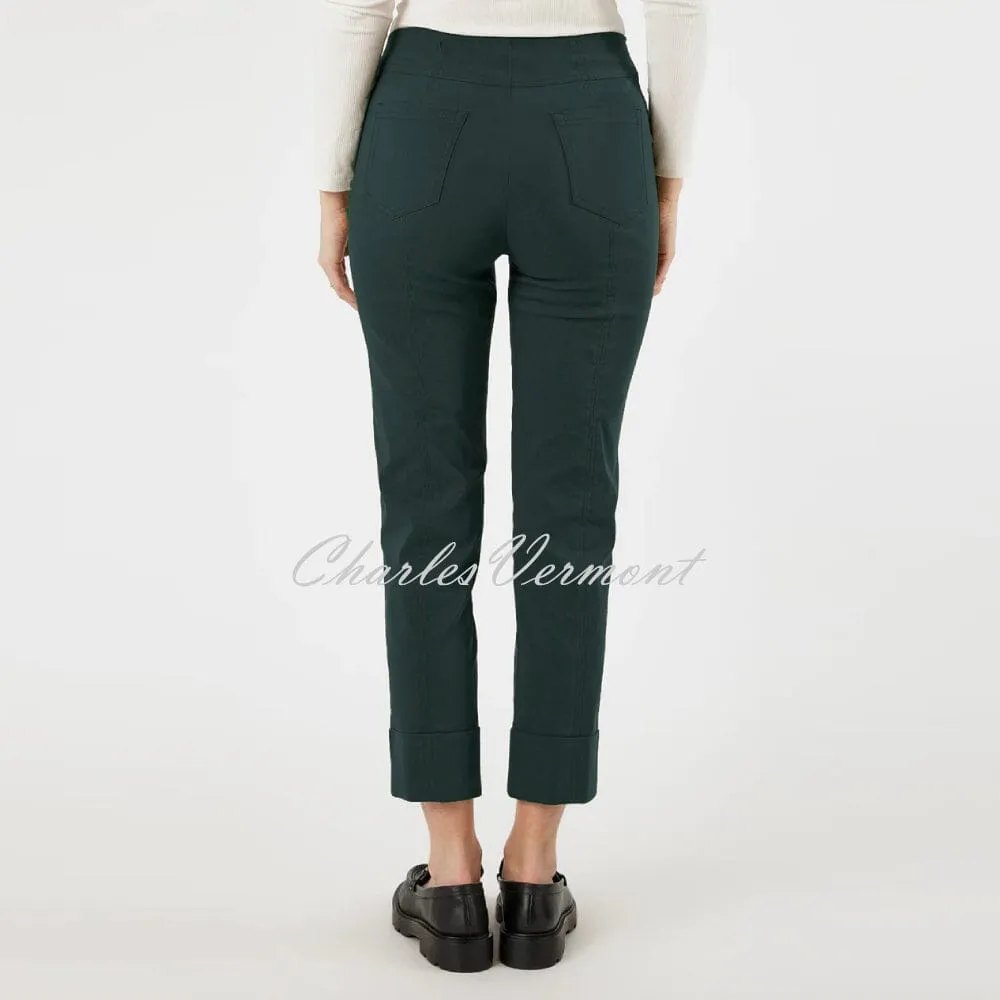 Robell Bella 09 Cropped Trouser Teal 51568-5499-75 ~ available at [store name]