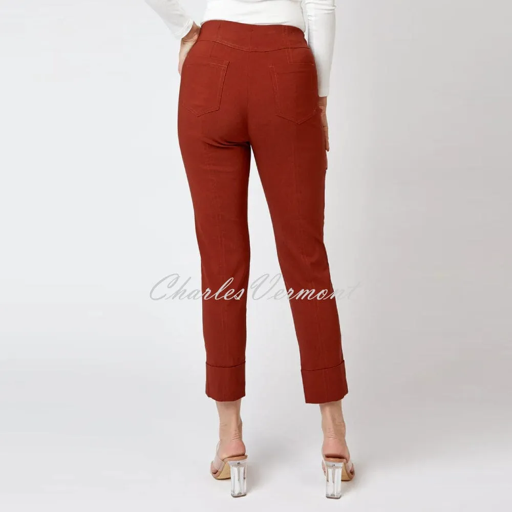 Robell Bella Cropped Trouser 09 - 7/8, Chestnut, Style 51568-5499-290