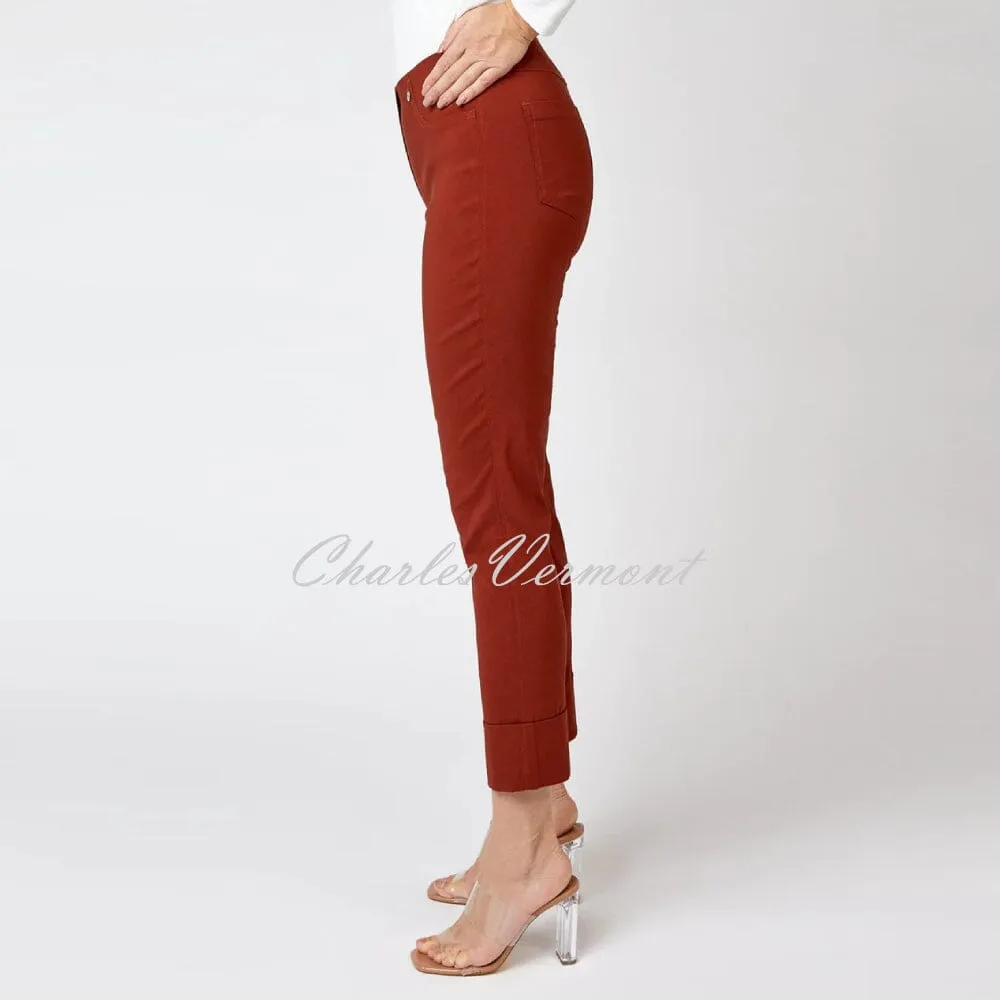 Robell Bella Cropped Trouser 09 - 7/8, Chestnut, Style 51568-5499-290