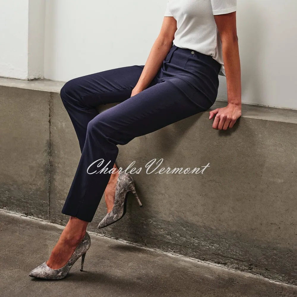 Robell Marie Trouser in Navy - Longer Length 32.5'' (Style 51412-5499-69)