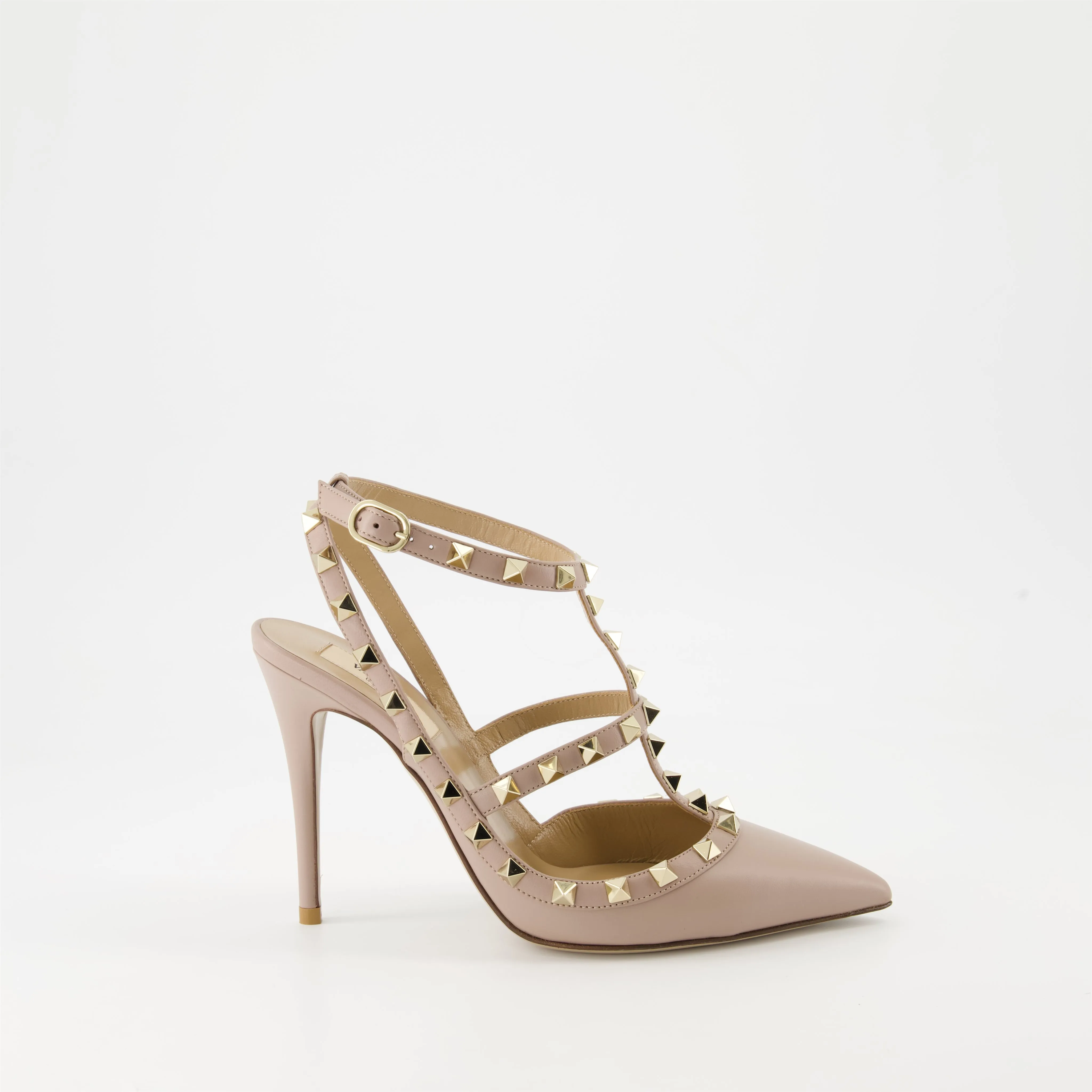 Rockstud Leather Pumps